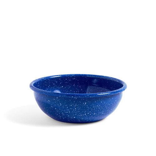 Enamel Bowl L  Dust Blue