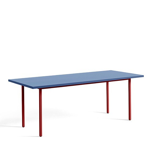 Two Colour Table  투 컬러 테이블 L200 x W90 x H74  블루 / 마룬레드