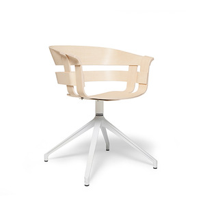 Wick Chair with swivellegs ash/off white