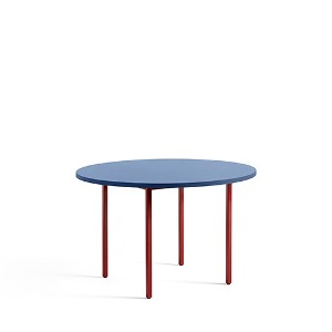 Two Colour Table  투 컬러 테이블 Ø120 x H74  블루 워터베이스 래커드 / 마룬 레드
